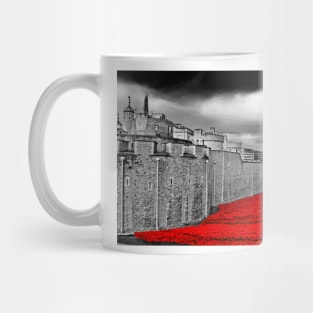 Tower Of London Poppies Red Poppy UK Mug